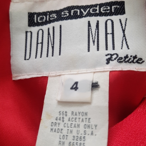 4 Lois synder Daini Max Red zipper dress - Picture 2 of 7
